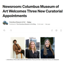 Kaitlin Booher (PhD 2023) Appointed Associate Curator of Photography at the Columbus Museum of Art 